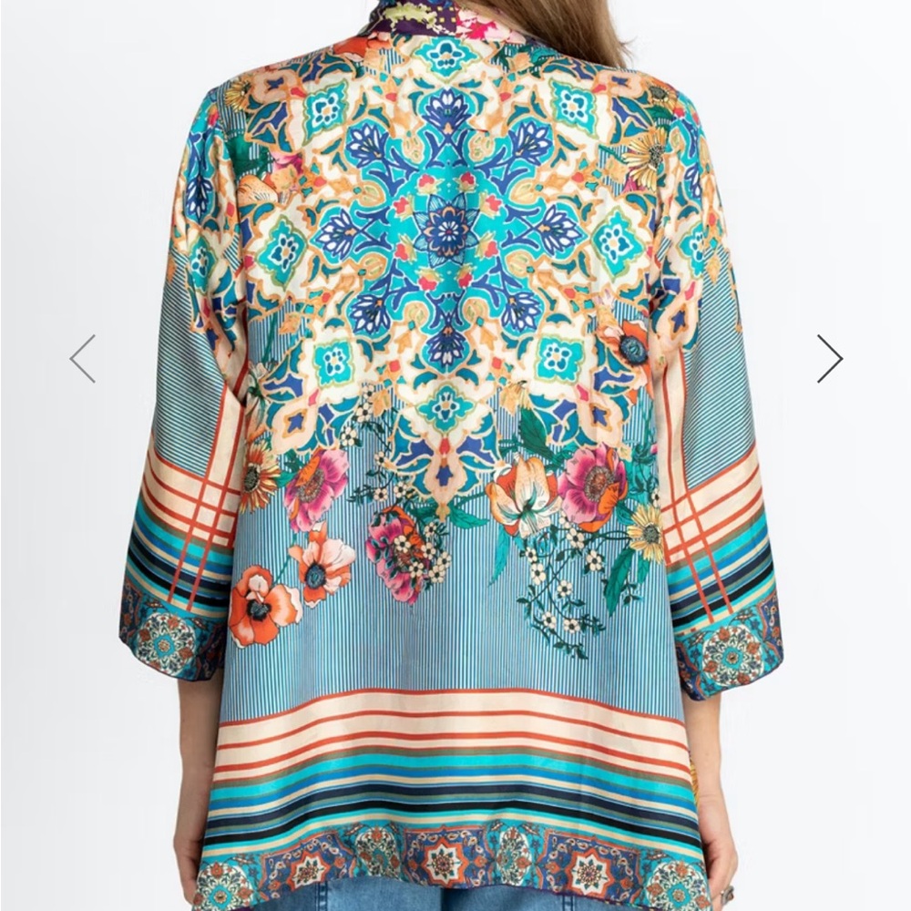 NWT Johnny Was Sz 2X Weller Topiary Hunter Kimono Reversible - Picture 4 of 16